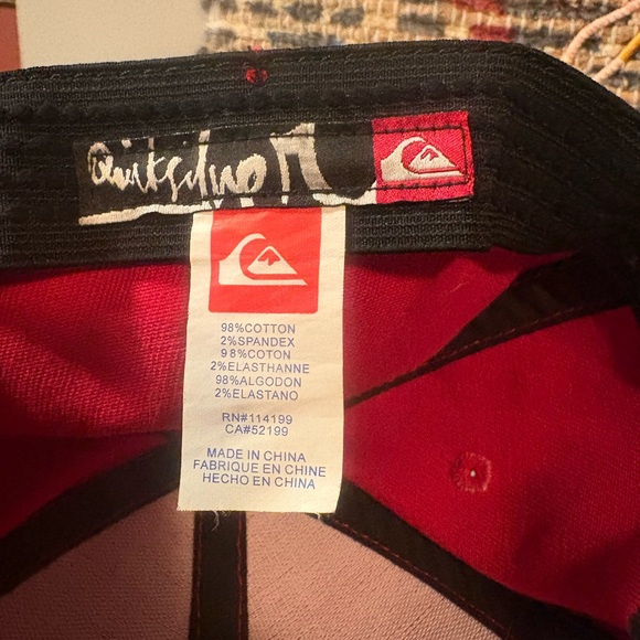 Quiksilver Red Patterned Cap - Picture 4 of 4